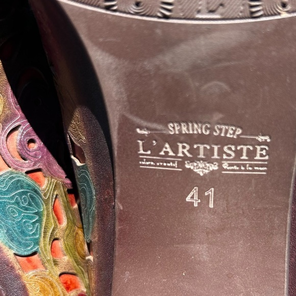 L'artiste Lace Up Shoes 41 Goth Whimsgoth Laser Cut Artsy Boho Dark Academia - Picture 11 of 14